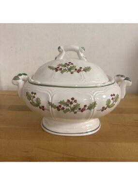 Vintage Sango “White Christmas” Soup Tureen - No Ladle